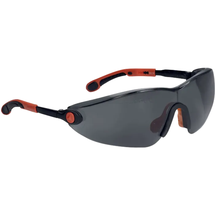 Delta Plus VULCANO2-SMOKE Flexible Smoked-Lens Safety Glasses for All Morphologies