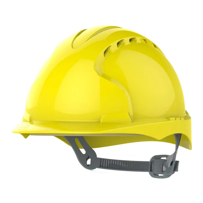 JSP EVO®2 Safety Helmet, Slip Ratchet, Vented, Yellow – AJF030-050-200