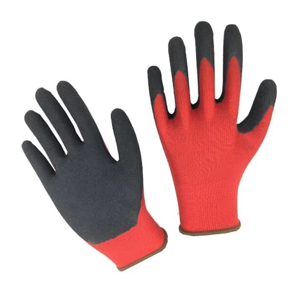 LATEX COATED GLOVES Nylon Looped Liner Latex Coated B