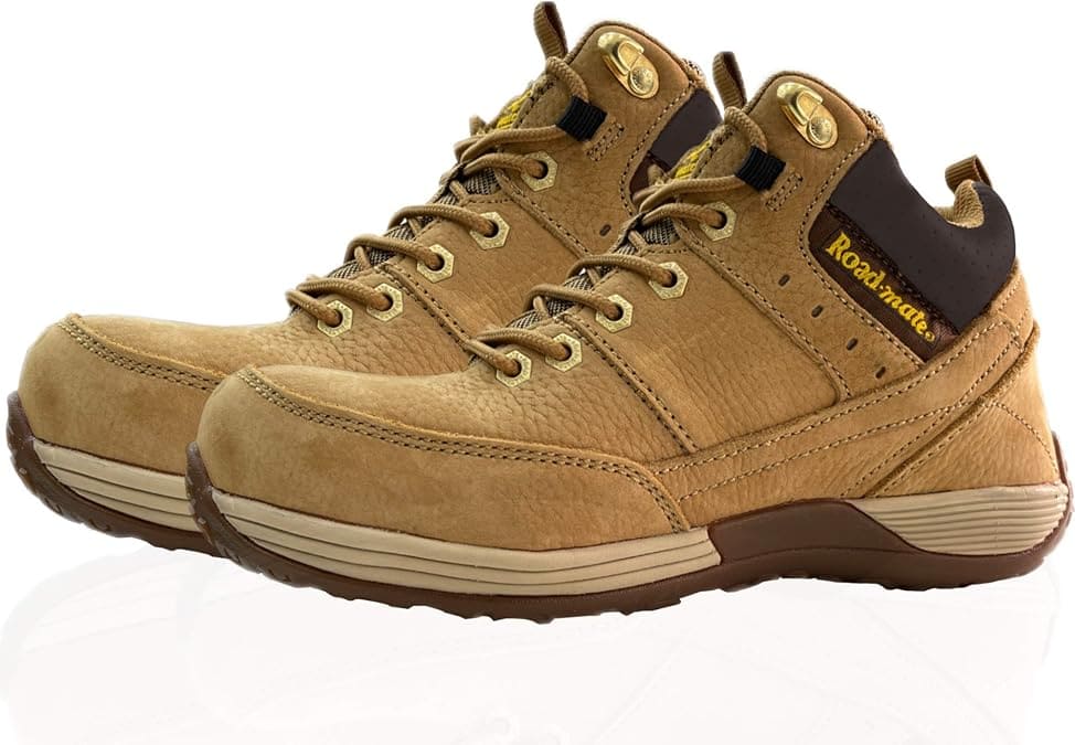 Men’s Slip Resistant Steel Toe Safety Shoes Genuine Leather