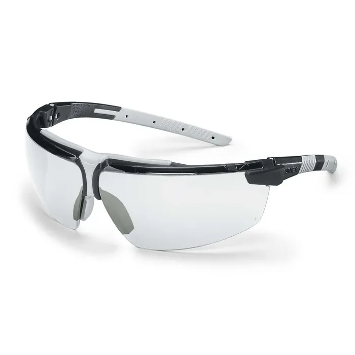 UVEX Safety Glasses, Black - Light Grey Frame, Clear Lens - 9190-280